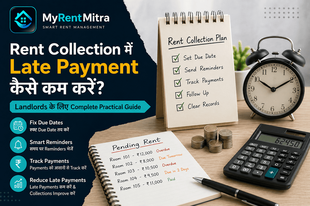 Rent Collection में Late Payment कैसे कम करें? Landlords के लिए Complete Practical Guide