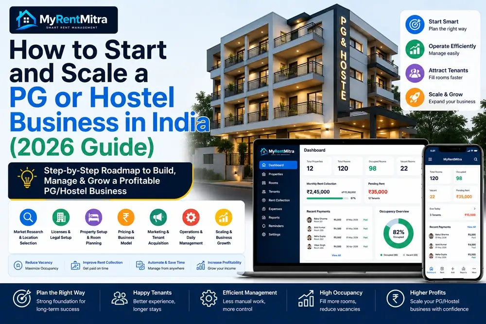 How to Start and Scale a PG or Hostel Business in India (2026 Guide)